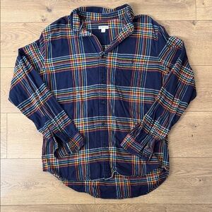 Men’s Plaid Flannel Button Up - Size L